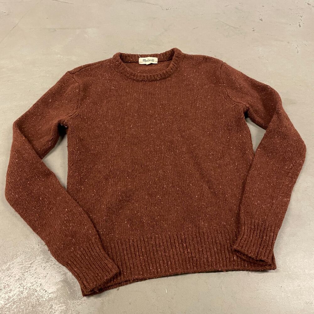 Y2k burgundy madewell knit sweater